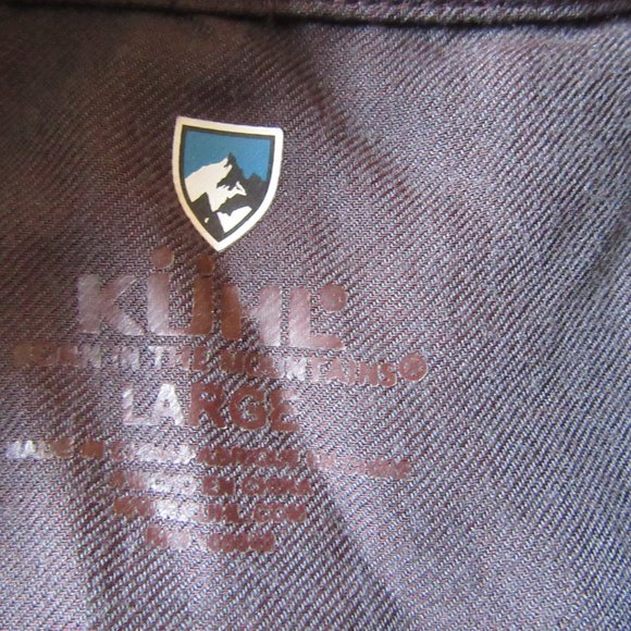 Mens Kuhl Long Sleeve Button Up Shirt Sz L - Picture 5 of 6